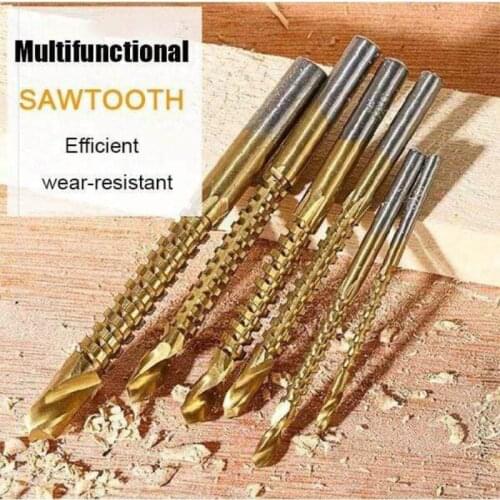 6pc Cobalt Drill Bit Set 3-8mm High Speed Steel Twist Drill Hole M35 Stainless Steel Tool Set The Whole Ground Metal Reamer Tool
