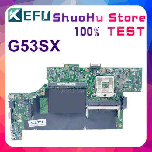KEFU For ASUS VX7 G53SW G53S G53SX VX7S REV:2.0 HM65 4 SLOTS Laptop Motherboard Tested 100% work original Mainboard