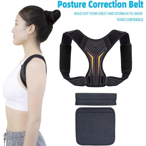 New Back Posture Corrector Belt Adjustable Clavicle Spine Shoulder Support Belt Orthotics Lumbar Posture Correction Brace Belt