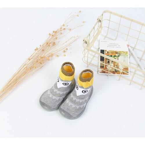 Autumn Baby Toddler Animal Shoes Non-Slip Anti-Off Foot Floor Knitted Socks First Walker 3Kinds 5Size KeDing