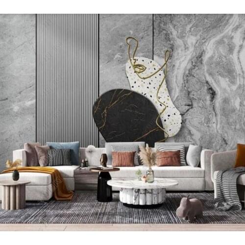 Papel de parede Modern minimalist light luxury high-end grille sleeping 3d wallpaper children bedroom wall papers home decor