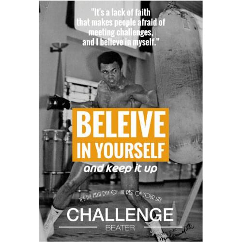 MOHAMED ALI BOXING Photo Art Film Print Silk Poster for Your Home Wall Decor 24x36inch