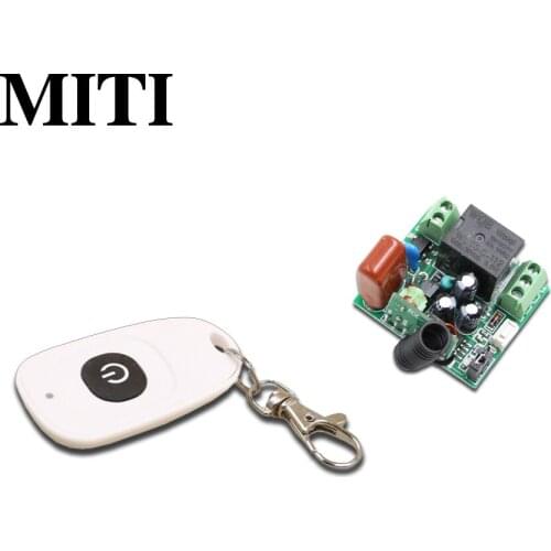 RF Switch AC220V Mini Relay Receiver NO COM NC Normally Open Closed Wireless Light Lamp LED Remote Switch 315/433Mhz