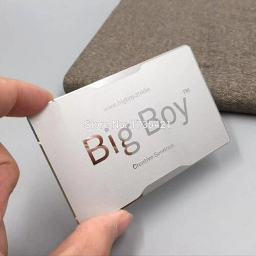 Sales!(100pcs/lot) 80*50mm stainless steel material 0.3mm thickness silver metal card
