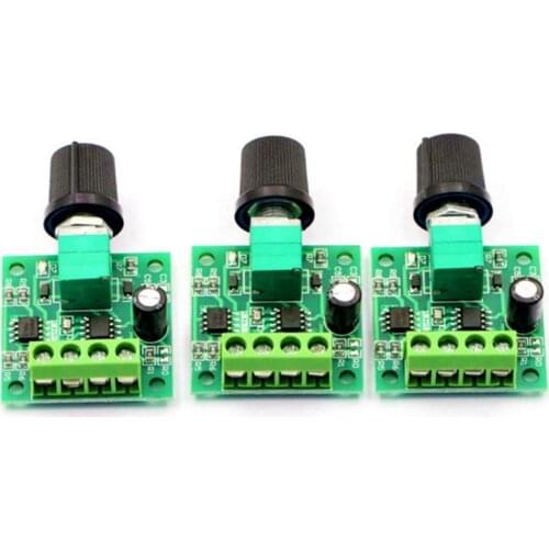3 Pieces 1.8V 3V 5V 6V 12V 2A 30W Low Voltage DC Motor Speed Controller PWM 1803BK 1803B Adjustable Drive Switch