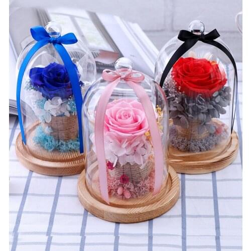 Forever Rose Dried Flowers Gift Box Valentines Day Surprise Box Gift for Girlfriend Love Exquisite Gift Wedding & Engagement