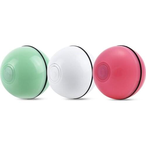 Smart Springen Ball USB Elektrische Pet Spielzeug Magic Roller Ball Katze LED Roll Flash Ball Automatische Rotierenden Spielzeug