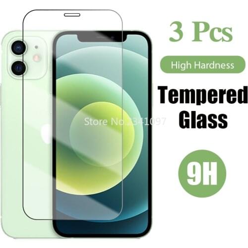 3Pcs Tempered Glass Film Case On Iphone12 Pro Iphone11 Screenprotector For Iphone 12pro 11pro 12 11 Pro Max X Xr Screen Protecor