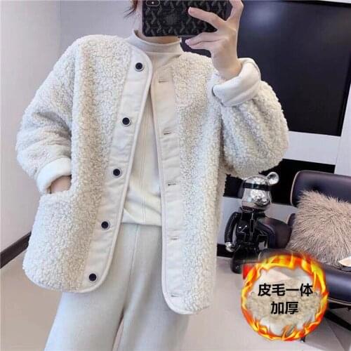 Women New 2021 Autumn Winter Faux Fur Coat Female Fashion Casual Warm Soft Fake Fur Jacket Plush Overcoat Pocket Outerwear C399
