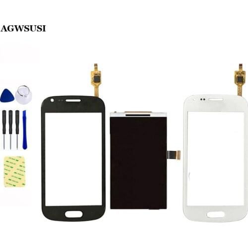 White / Black LCD Display Panel Screen Monitor + Touch Screen Digitizer Glass Sensor for Samsung Galaxy S DUOS S7560 S7562