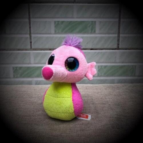 2019 Cute Soft Simulation Hippocampus Sea Horse Plush Toy Children Kids Boys Girls Big Eyes Animals Birthday Gift PP Cotton