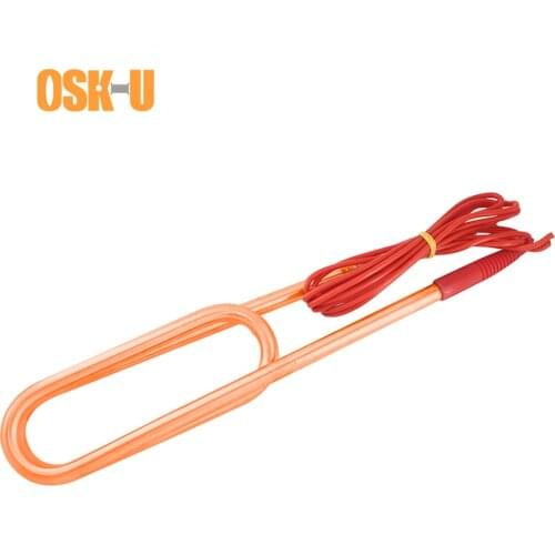 220/380V Submersible Water Heater Double U type Electric Heating Tube 3KW/4KW Copper Tubular Heating Element for Water Barrel