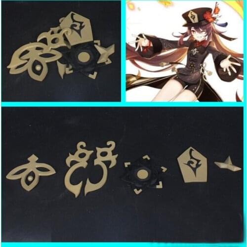 Genshin Impact Hu Tao Cosplay Costume Accessories Props