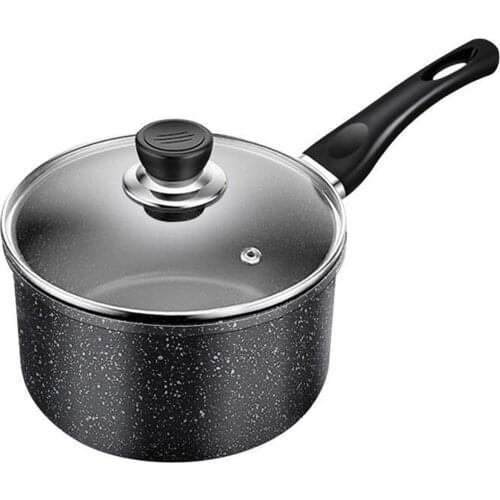 Schnesland Non-stick Marble Coating Metal Alloy Saucepan with Lid