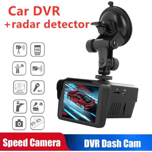 720P Car DVR Dash Camera 2.7Inch Recorders+Radar Laser Speed Detector 2in1 Hidden type Night Vision LCD Display Screen recorder