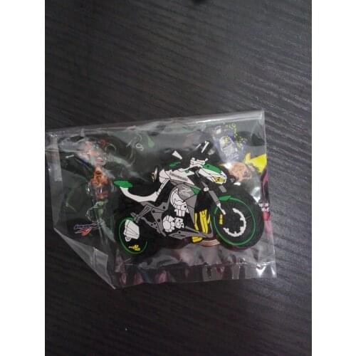 Rubber Motorcycle Model Cool Keyring ATV SuperSport streetcar soft Keychains Formula1key chain for KAWASAKI Z100