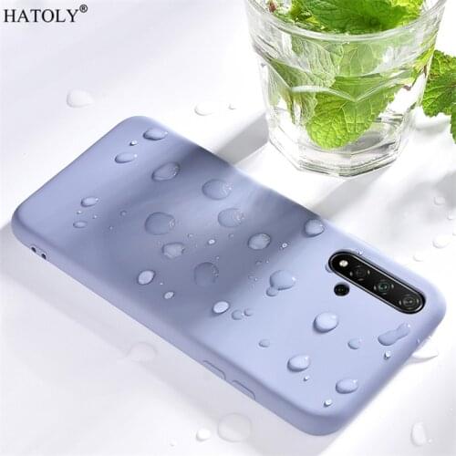For Huawei Nova 5T Case Cover for Huawei Nova 5T Phone Case Rubber Shell Protective Soft Liquid Silicone Case For Huawei Nova 5T