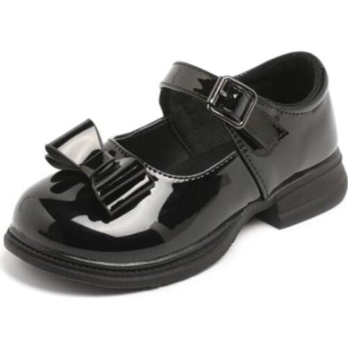 Kids Shoe Girls Autumn New Princess Single Shoes Girls Patent Leather Princess British Retro Leather Boys Shoes