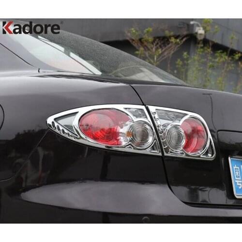 For Mazda 6 M6 2003 2004 2005 2006 2007 2008 ABS Chrome Rear Light Lamp Cover Trim Taillight Frame Trims Car Styling Accessories