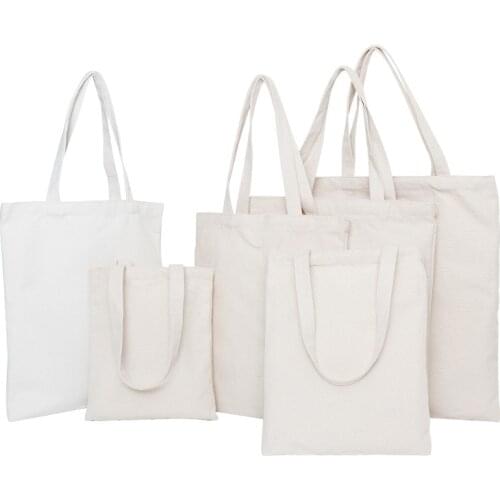 GABWE Unisex Handbags Custom Canvas Tote Bag Print Text Your Design Grocery Da​​​​ily Use Reusable Cotton Travel Casual Shopping