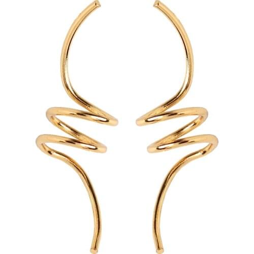 Hiphop Geometric Earrings Vintage Spring Stud Earrings for Women Punk Jewelry Gold Earring Femme Brincos Gothic Earring 2020