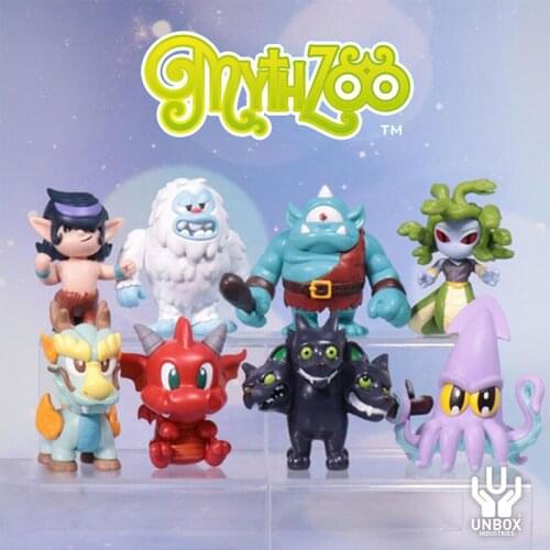 Blind Box Original Mysterious Zoo Series Toys Figures Random Surprise Anime Model Guess PVC Figurine Doll 12Pcs/Set