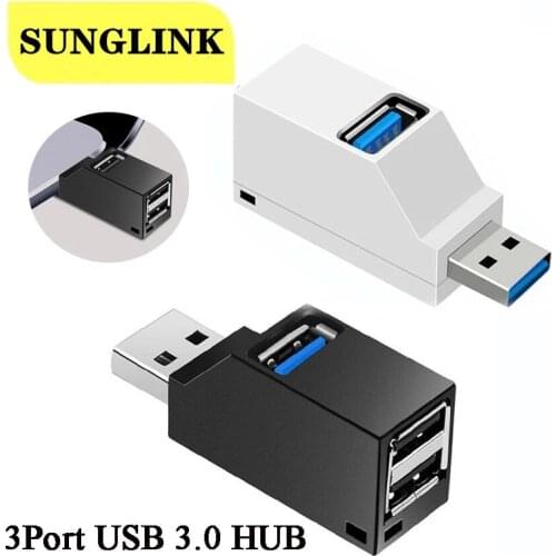 USB 3.0 HUB Adapter Extender Mini Splitter Box 3 Ports for PC Laptop Macbook Mobile Phone High Speed U Disk Reader for Xiaomi