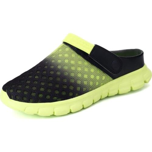 Mens Sandal 2021 Hollow Outdoor Casual Slippers Sneakers Women Beach Flat Heel Soft Bottom Sandals Male Jelly Garden Clogs Mule