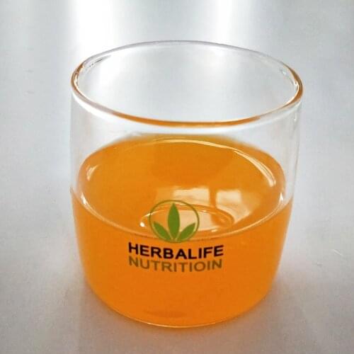 New Herbalife Nutrition Temperature Resistant Transparent Glass Tea Milk Cup Fashion Simple Water Milk Juice Dessert Cup