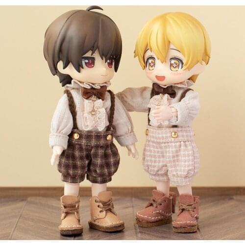Ob11 clothes British palace style suit shirt bib shorts for ob11, obitsu11, holala, GSC, 1/12bjd doll clothes accessories