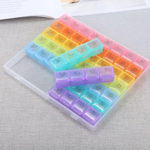 Portable Pill Container Storage Box Organizer Transparent Lastics Box Parts And Laptop Storage Box Plastics Box With Cover