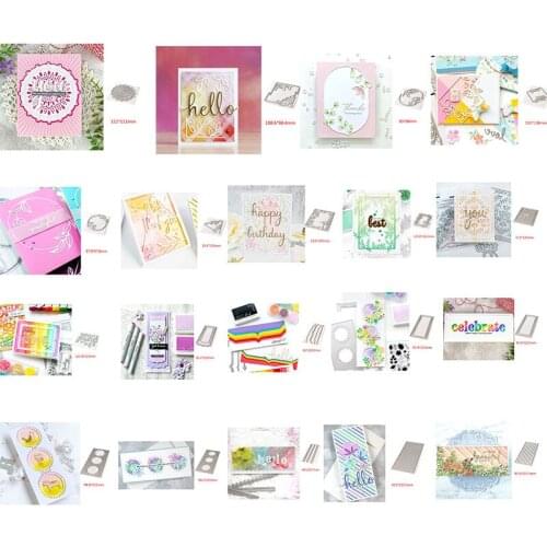 Rectangle Frame Leaves New 2020 Metal Cutting Dies For Scrapbooking Craft Die Cut Card Making Photo Album Embossing Stencil