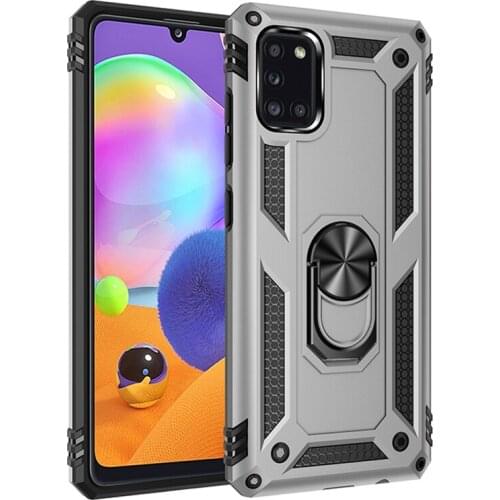 Luxury Armor Shockproof Case For Samsung Galaxy A31 A51 A71 Coque Metal Ring Holder Magnet Cover For Samsung A 31 51 71 5G Funda