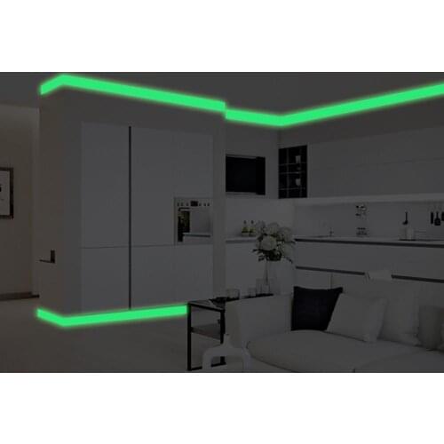 Luminous Tape Wall Sticker DIY Glow Dark Warning Tapes Night Light Decal Decor Posters