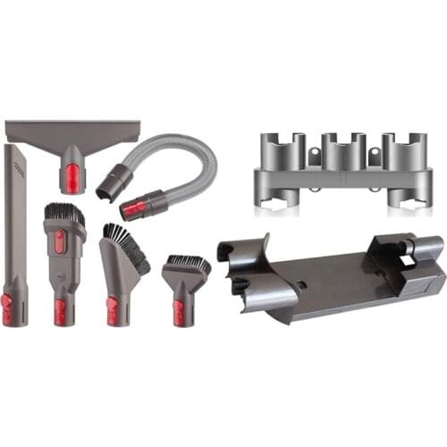 Replacement Docking Station Part Kit & Attachment Flexible Hose Tool Kit for Dyson V7 V8 Series Handheld Cordless Vacuum