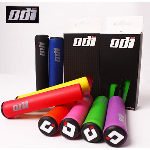 1 Pair ODI Bicycle Grips MTB Silicone Handlebar Grips Anti-skid Shock-absorbing Soft Bike Grip Mountain Bike Accessories