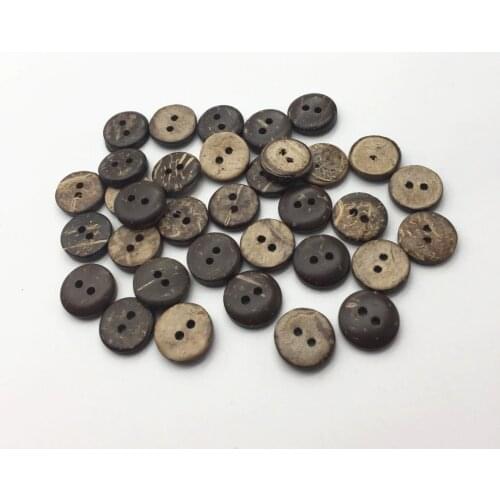 1000pcs 11mm Round 2 Holes Coconut Shell Buttons Sewing Clothes Accessories For Scrapbooking Embellishments Wholesale
