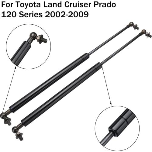 2pcs Car Gas Struts Bonnet Gas Lift Support Damper For Toyota Landcruiser Prado 120 Series 2002- 2004 2005 2006 2007 2008 2009