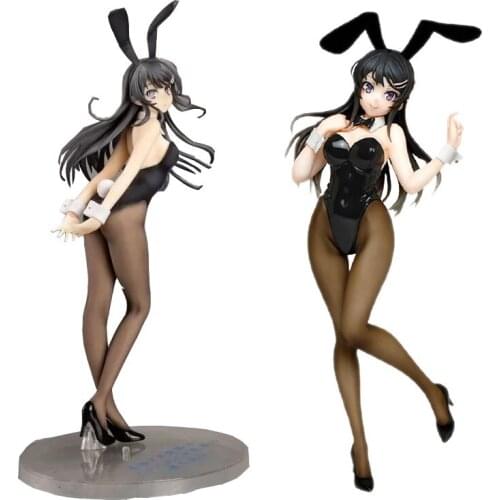 Aniplex Rascal Does Not Dream of Bunny Girl Senpai Sakurajima Mai Anime Figure PVC Action Figure Model Collection Toys Doll Gift