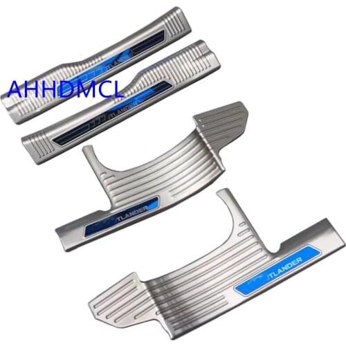 Car Welcome Pedal Threshold Strip Door Sill Strip For Mitsubishi Outlander 2013 2014 2015 2016 2017 2018 2019 2020