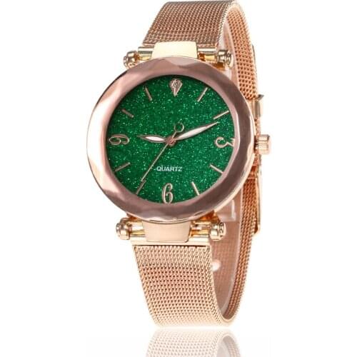Women Casual Starry Sky Quartz Wrist Watch for women Stylish Gold Strap Female Ladies Watches Clock reloj mujer relogio feminino
