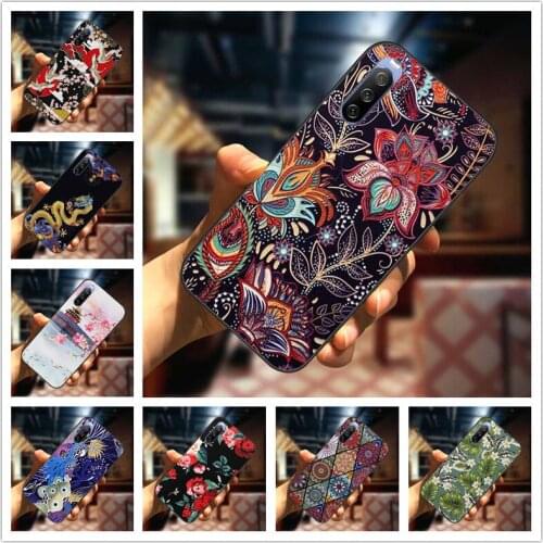 Painted Relief Case for Sony Xperia 10 III Lite Cover Emboss Silicone 3D Soft Fundas for Sony Xperia10 III Lite 10III Cute Para