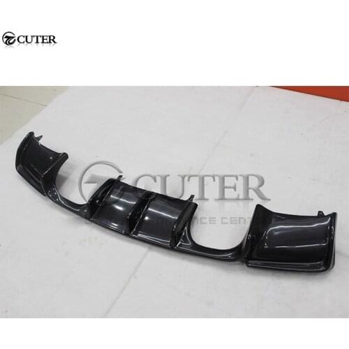 E92 M3 V style carbon fiber rear bumper lip Back Bumper Spoiler diffuser for BMW E92 M3 car body kit 06-13