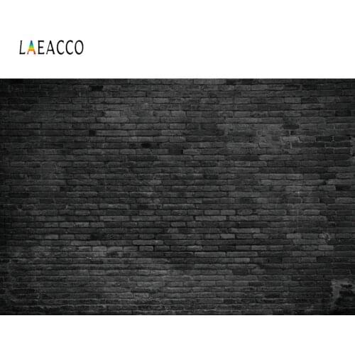 Laeacco Dark Brick Wall Photography Backdrop Grunge Background For Pet Toy Portrait Birthday Photocall Baby Newborn Photo Studio
