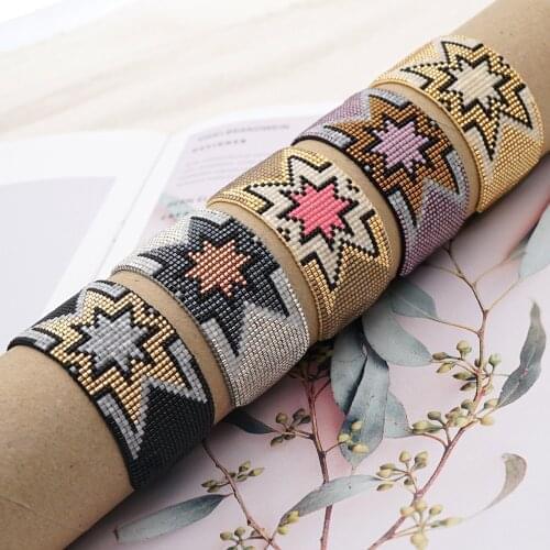 Go2boho Miyuki Star Bracelets Hand Loom Woven Bracelet For Women Mexican Fashion Jewelry Adjustable Jewellery Accessories Gift