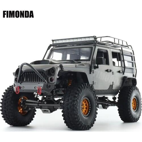 1/10 RC Crawler All Metal Frame Chassis Kit 312mm Wheelbase with 1.9 Beadlock Wheels Tires Bumper for SCX10 Rock Off Road Truck