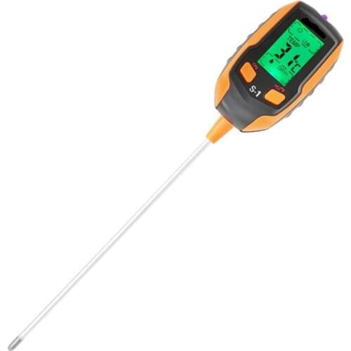 HOT Upgraded Soil PH Meter, 4-in-1 Soil Tester Moisture, Digital Plant Thermometer Test, Moisture Meter Light and PH Tester