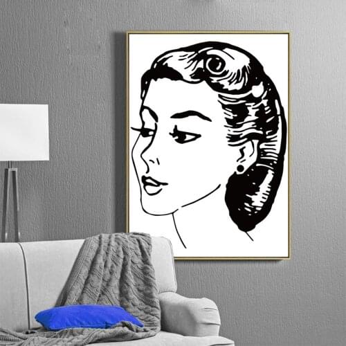 Female Stars Monroe Oil Painting Picture Poster Canvas Print Painting Wall Art Living Room Home Decoration