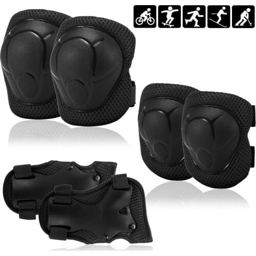 Kids Knee Pads Set Protective Gear Kit Knee Elbow Pads with Wrist Guards Child Safety Protection Pads for Rollerblading Skating