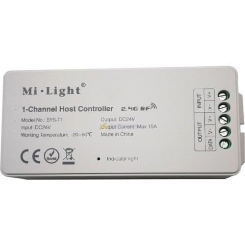 MiLight DC24V SYS-T1 1CH Host Controller,SYS-T2 signal power amplifier;Subordinate Lamp waterproof use